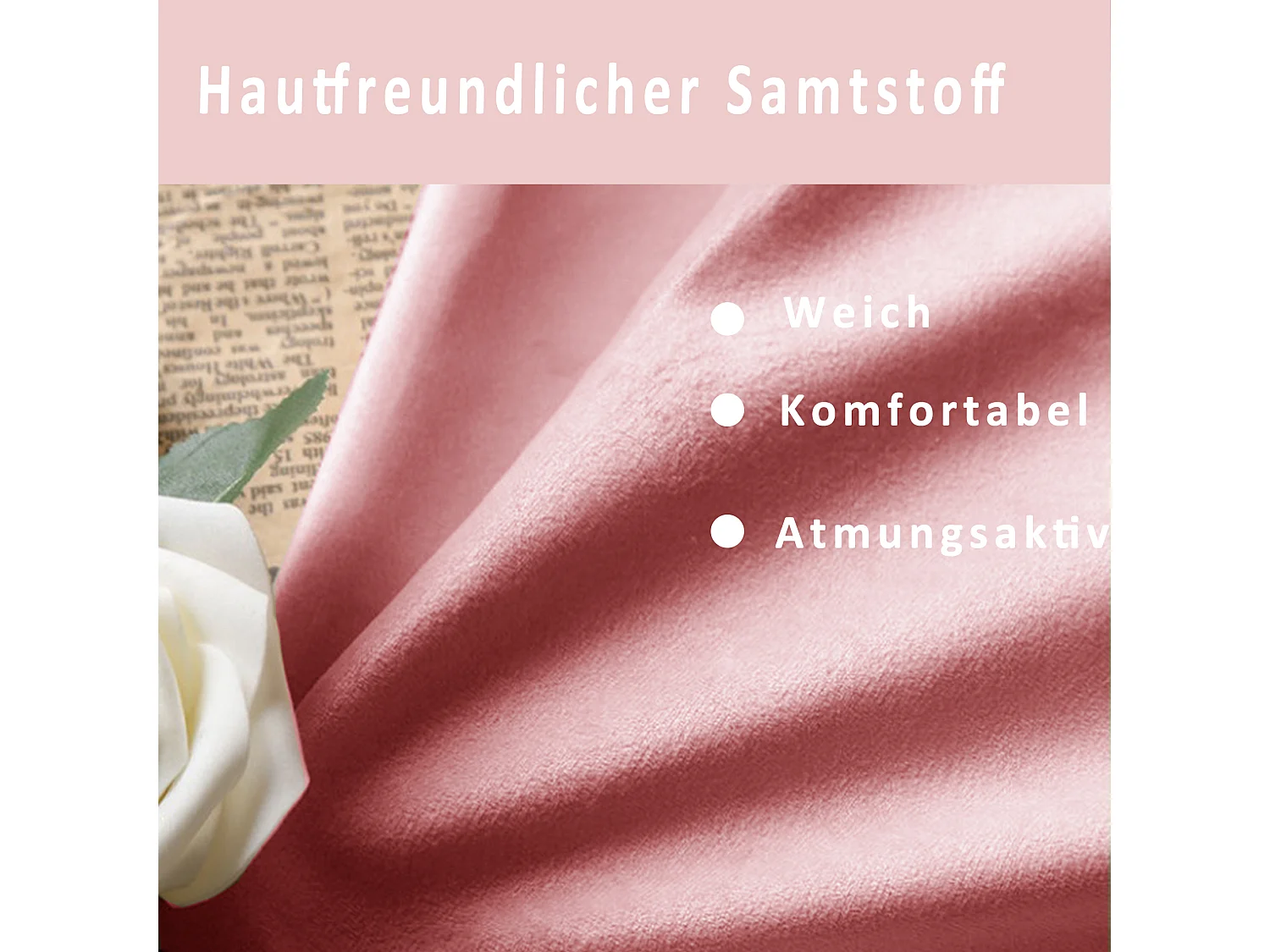 Bett mit wolkenförmigem Kopfteil 90 x 200 cm – Samt – für Kinder – rosa Farbe