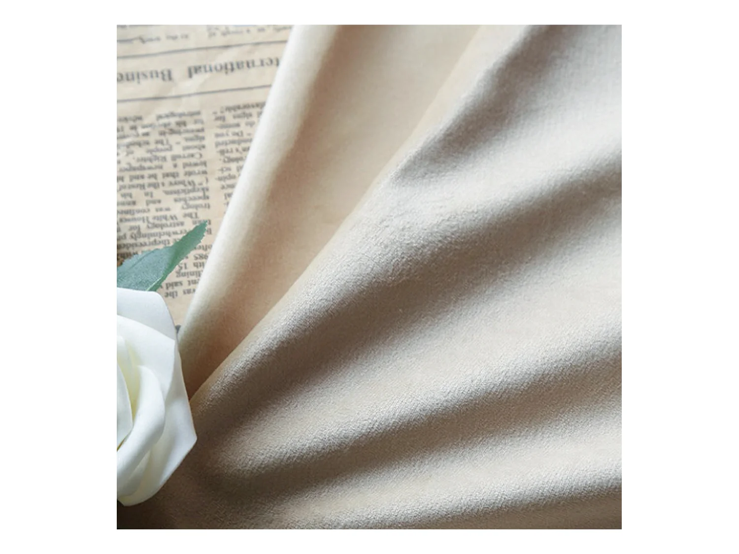 Lit gigogne 90 x 200 cm pour enfant - velours - sommier inclus - coloris beige