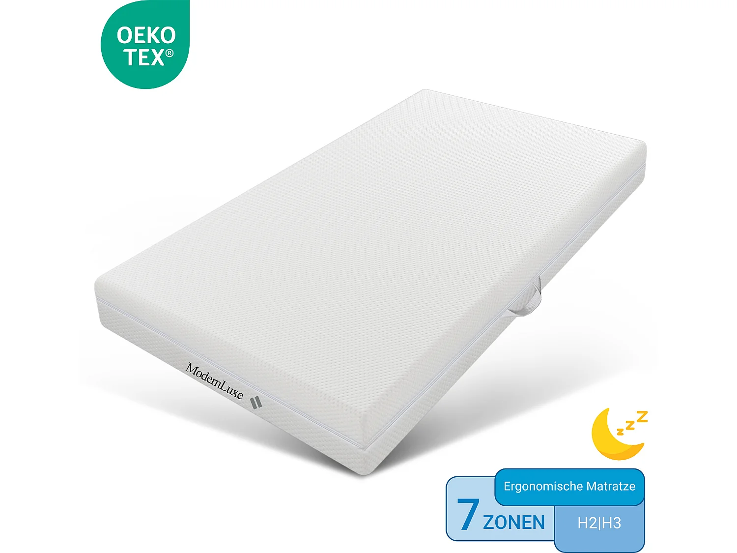 Colchão de espuma 90 x 200 cm 7 zonas de conforto espessura 20cm - Merax