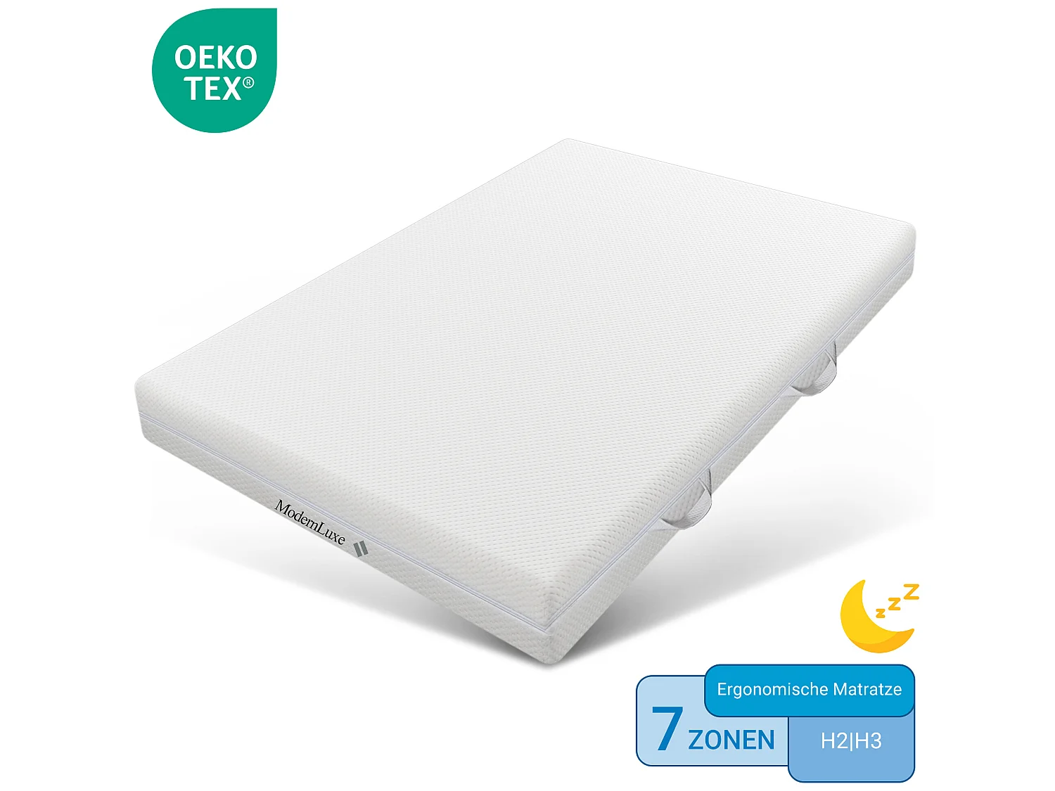 Matras 180 x 200 cm schuim 7 comfortzones dikte 20cm - Merax