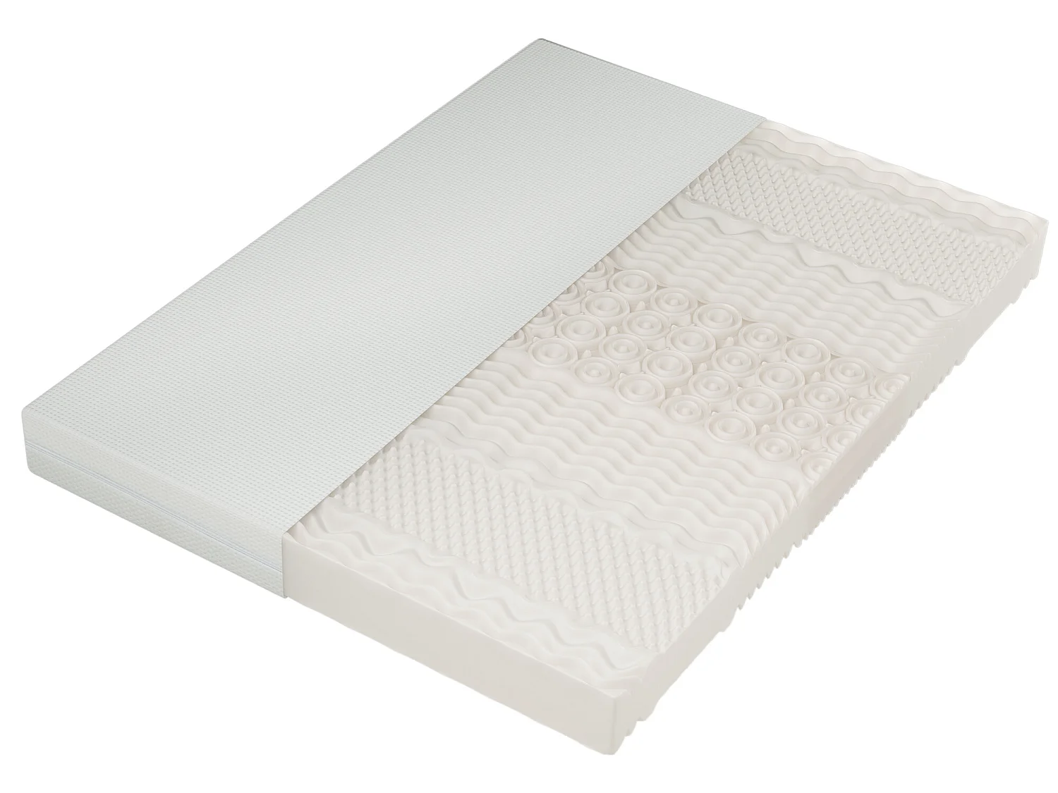 Matras 160 x 200 cm schuim 7 comfortzones dikte 20cm - Merax