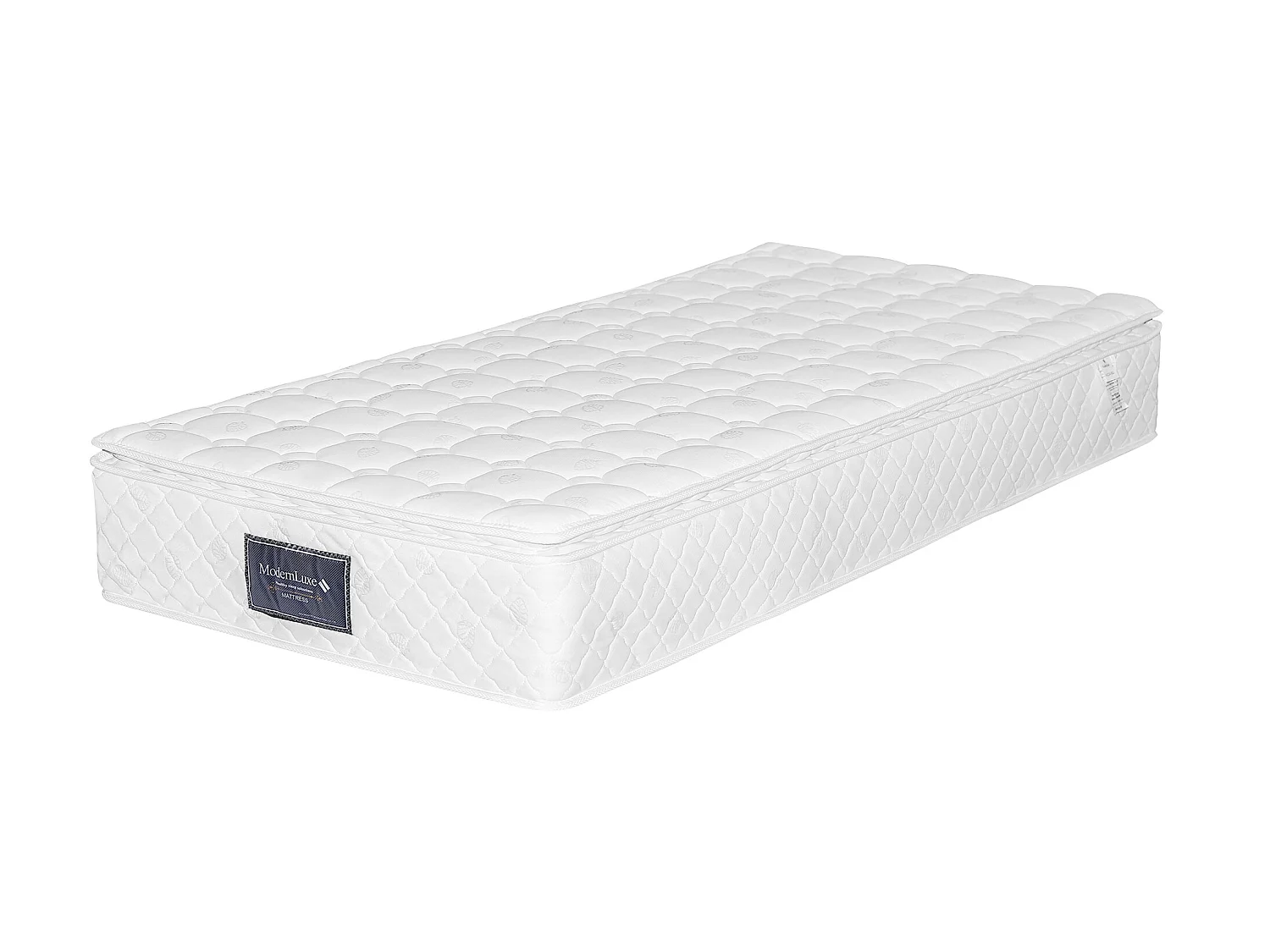 Matelas 90 x 200 cm ressorts ensachés 7 zones et mousse haute résilience ép.25cm - Merax