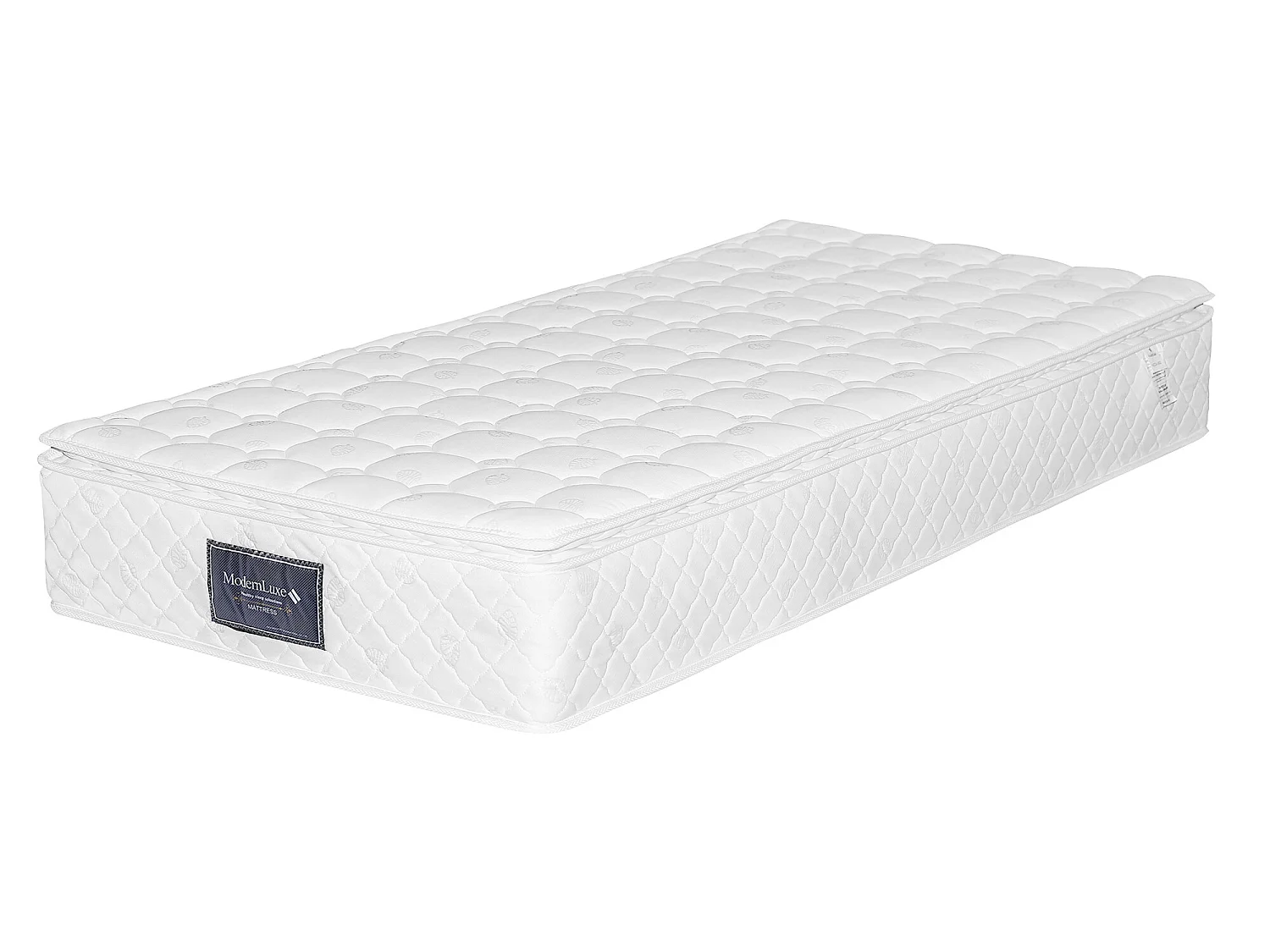 Matelas 90 x 200 cm ressorts ensachés 7 zones et mousse haute résilience ép.25cm - Merax