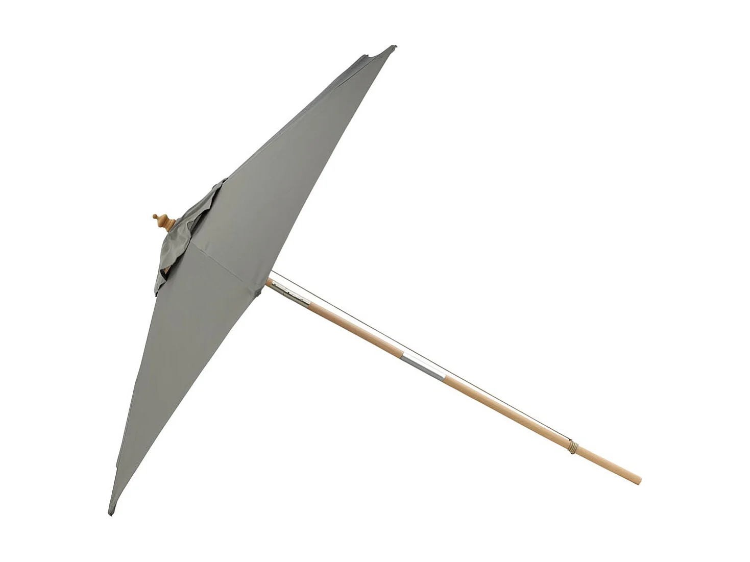 Parasol en Bois "Corypho" 250cm Gris