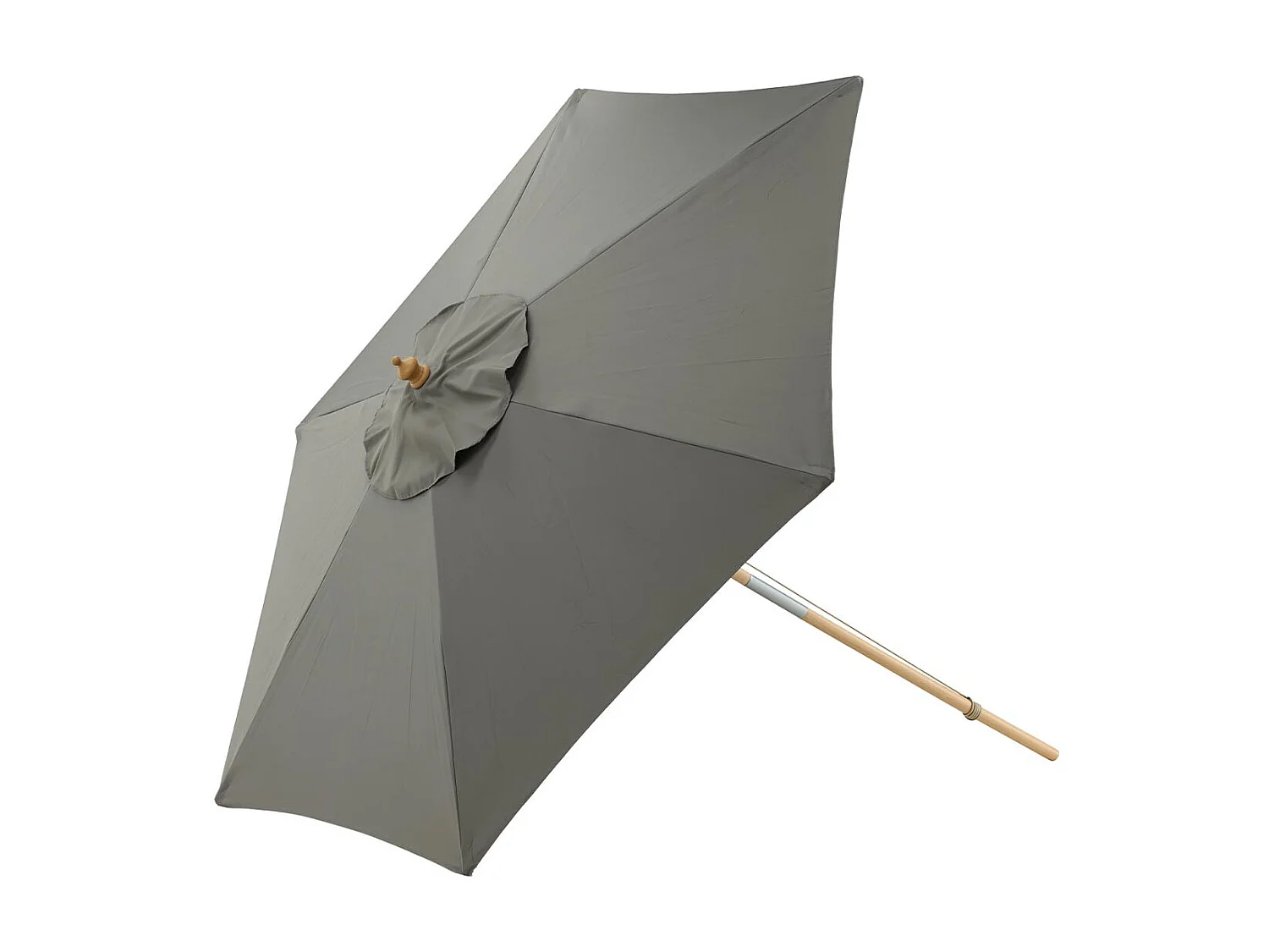 Parasol en Bois "Corypho" 250cm Gris