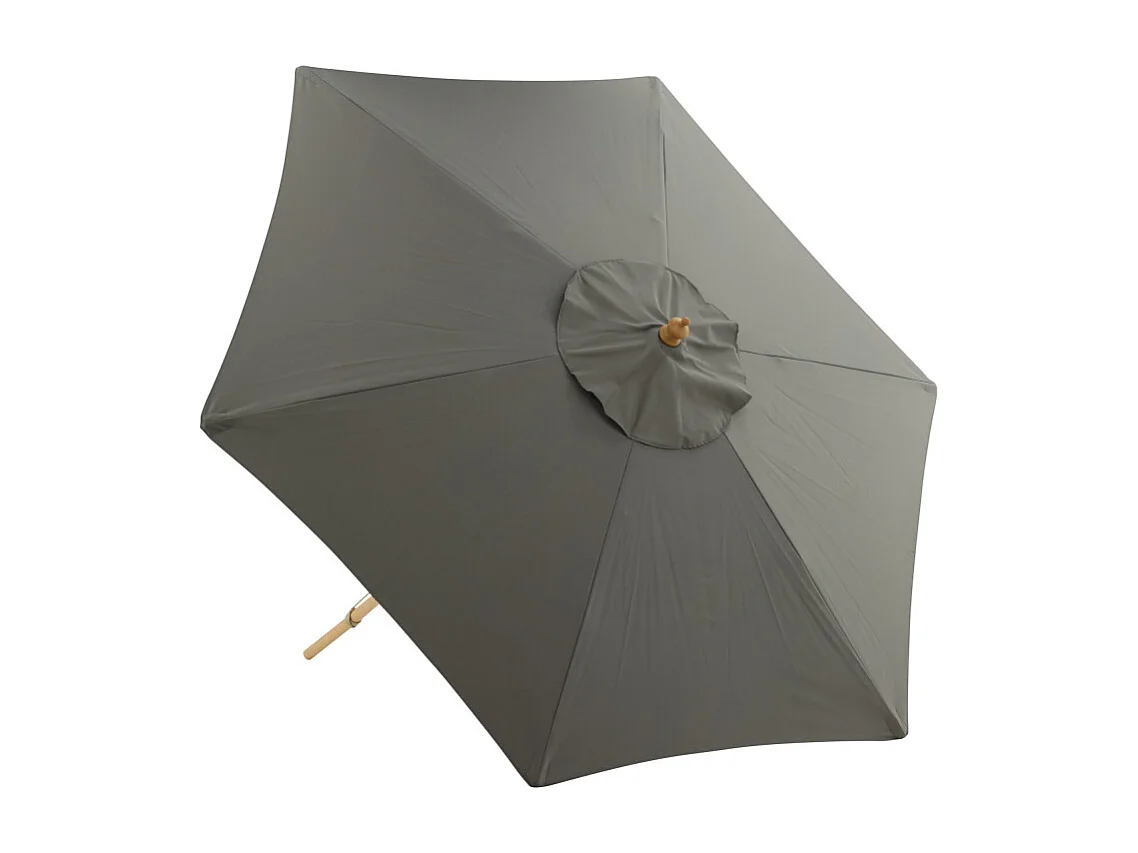 Parasol en Bois "Corypho" 250cm Gris