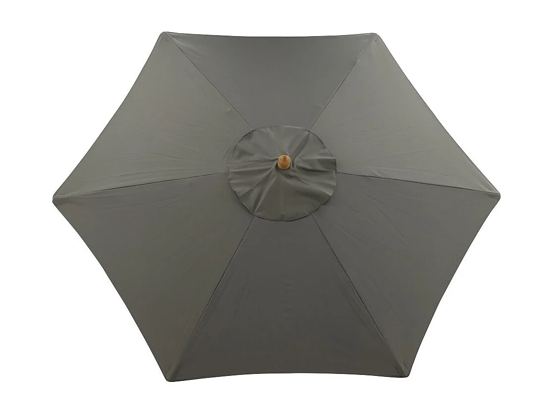 Parasol en Bois "Corypho" 250cm Gris