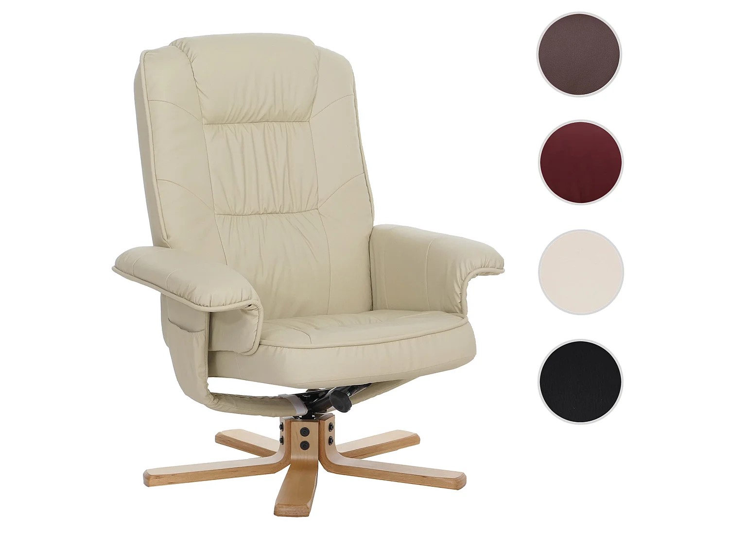 Fauteuil de relaxation H56,  crème