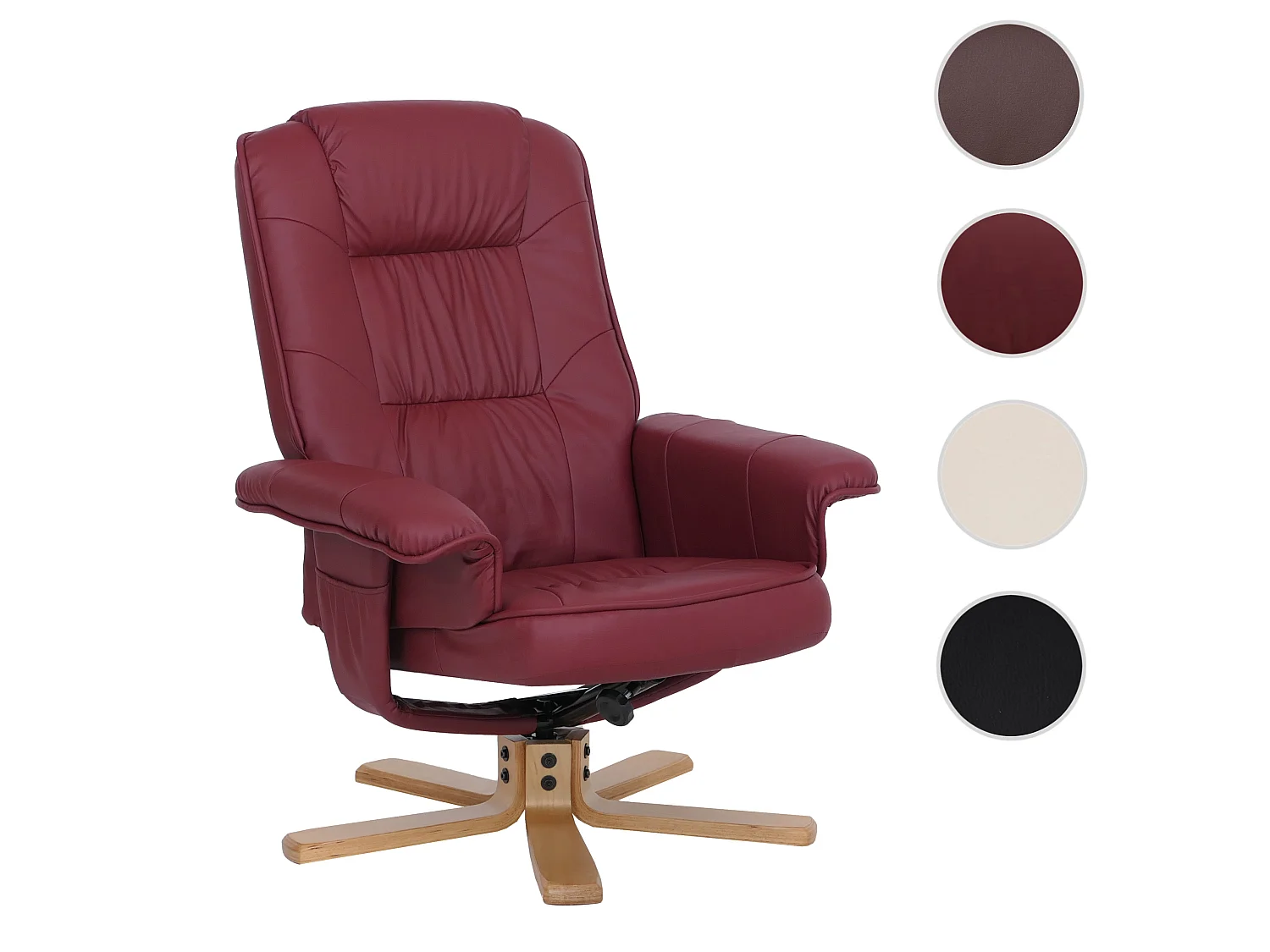 Fauteuil de relaxation H56,  bordeaux