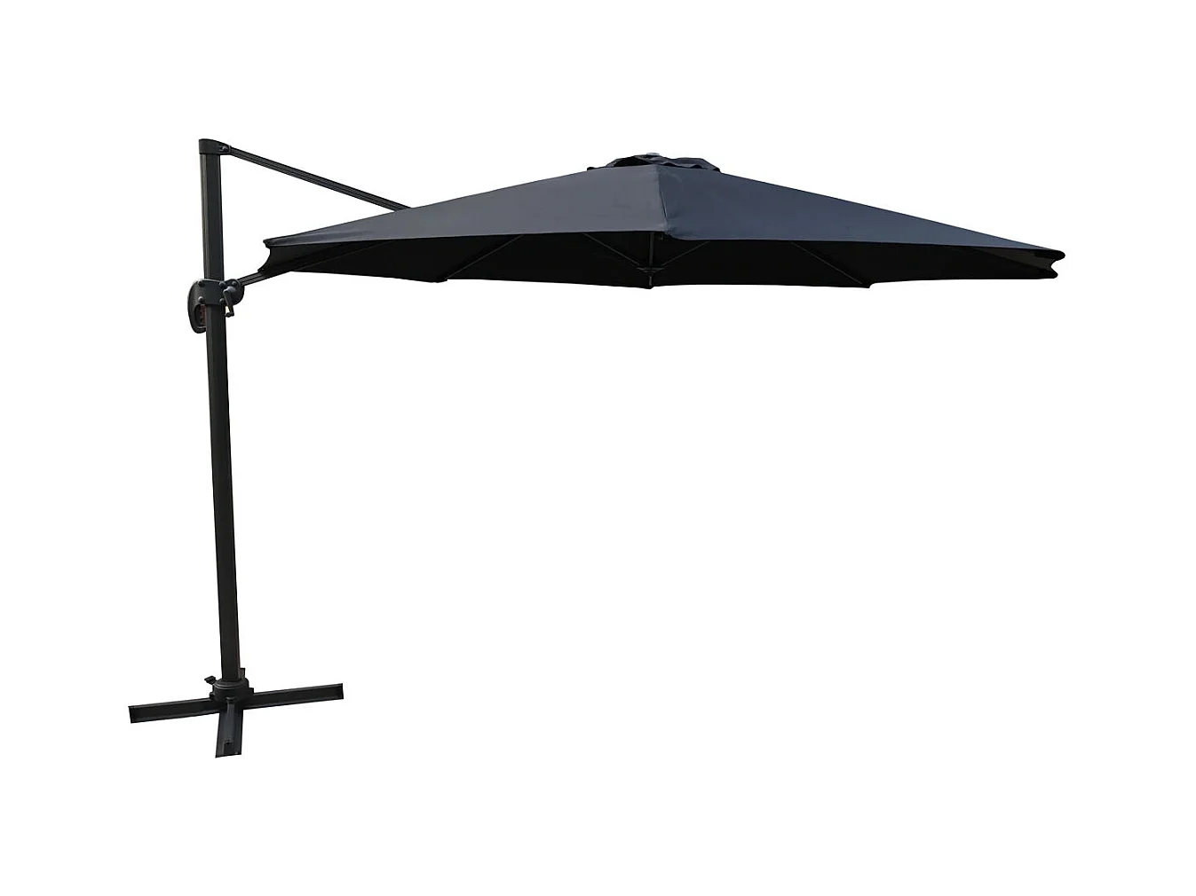 Parasol Déporté Rotatif "Leeds" 345cm Noir