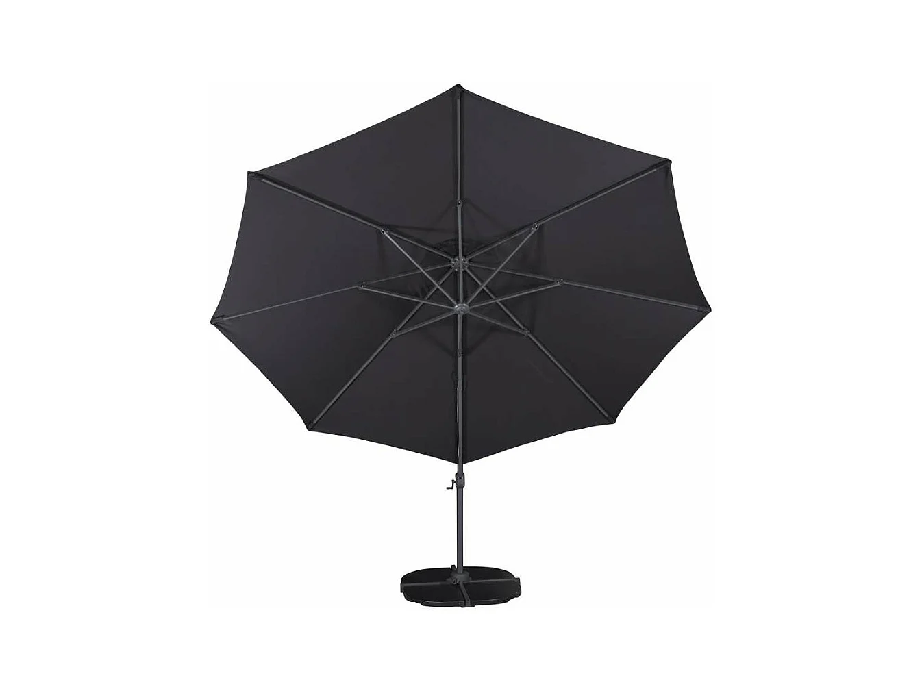 Leeds parasol zwart.