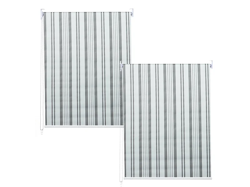 Roleta MCW-D52 (zestaw 2 sztuk),  szary/biały