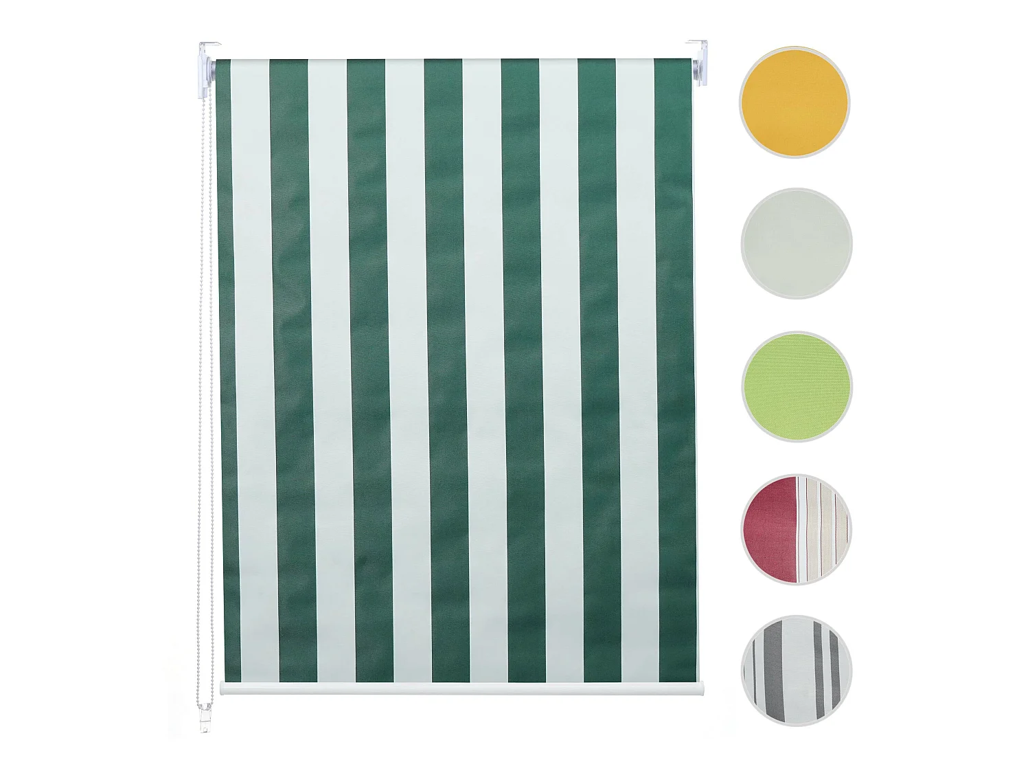 Estore de enrolar MCW-D52,  verde/branco