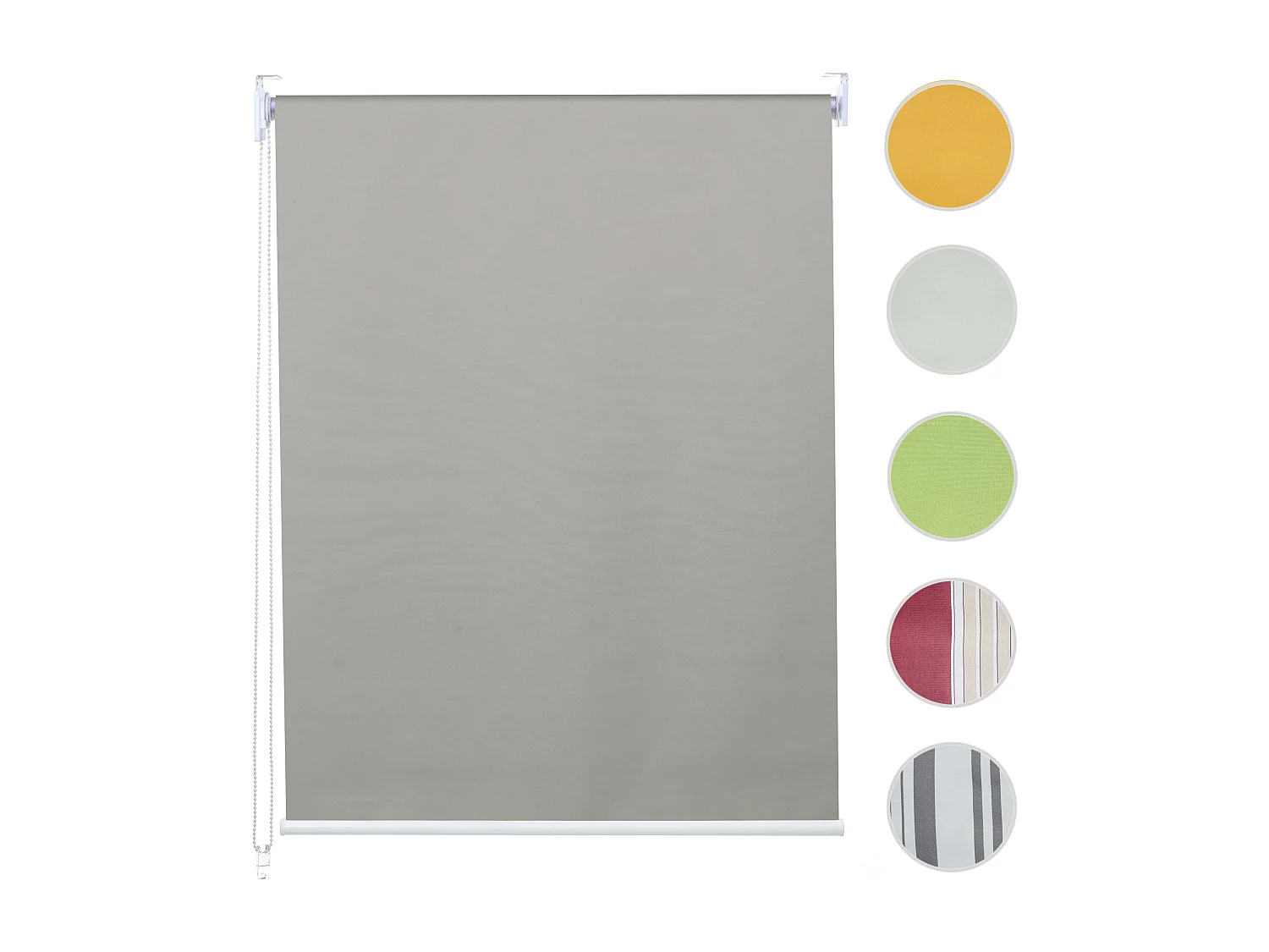 Rollo MCW-D52, Fensterrollo Seitenzugrollo Jalousie, 70x160cm Sonnenschutz Verdunkelung blickdicht, grau