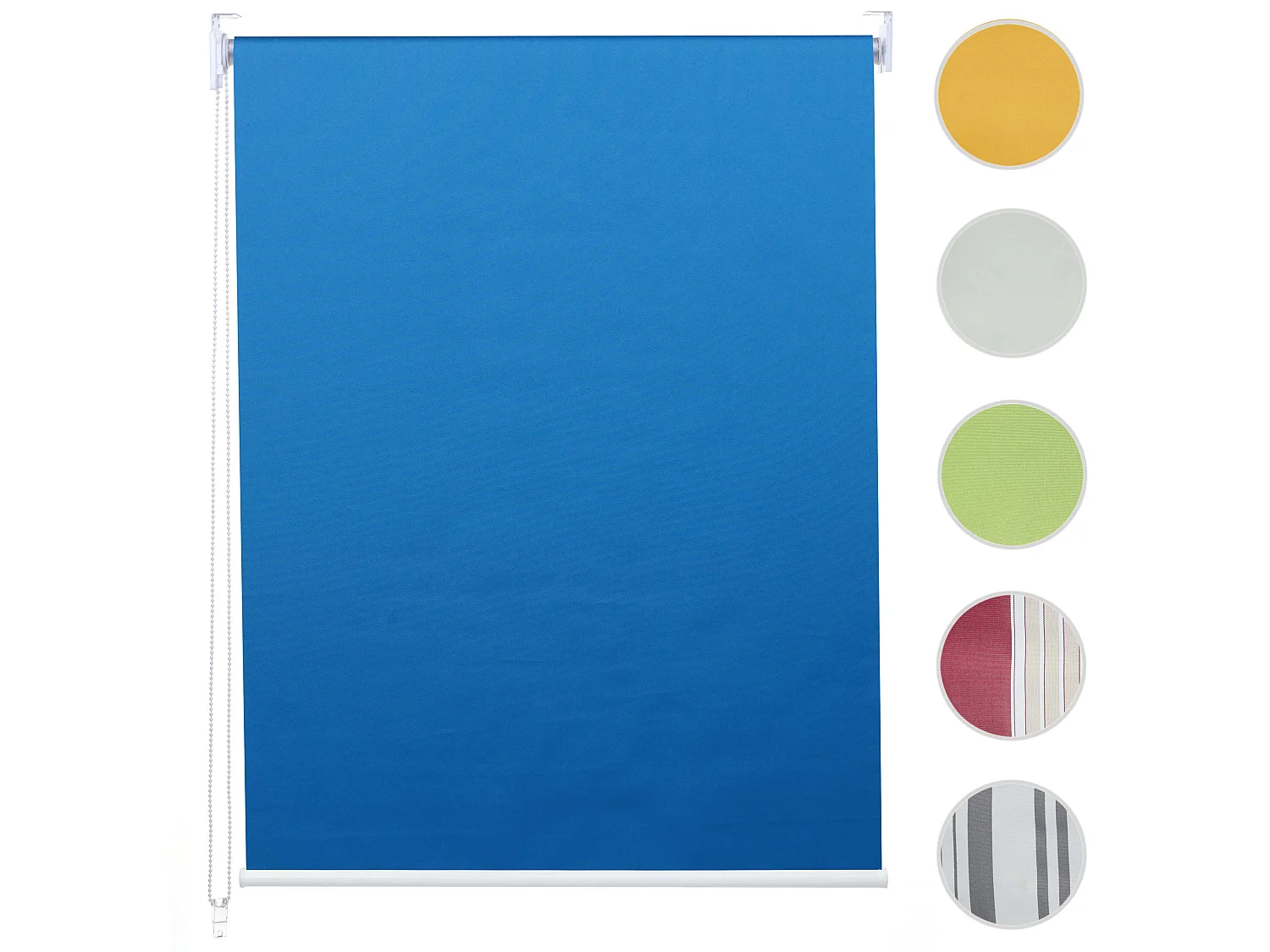 Rollo MCW-D52, Fensterrollo Seitenzugrollo Jalousie, 70x160cm Sonnenschutz Verdunkelung blickdicht, blau