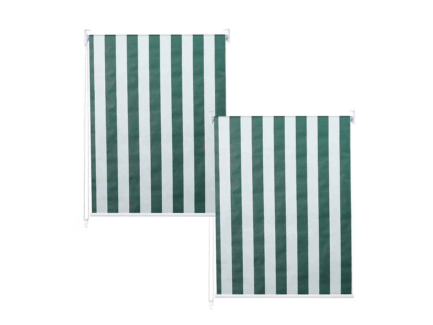 Store à enroulement MCW-D52 (set de 2),  vert/blanc