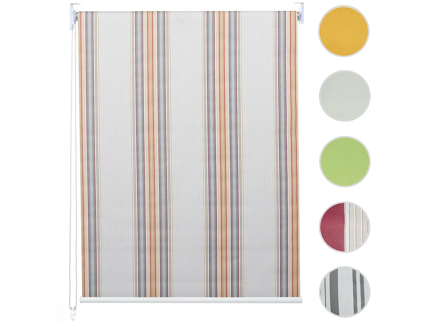 Store à enrouleur MCW-D52,  gris/marron/orange