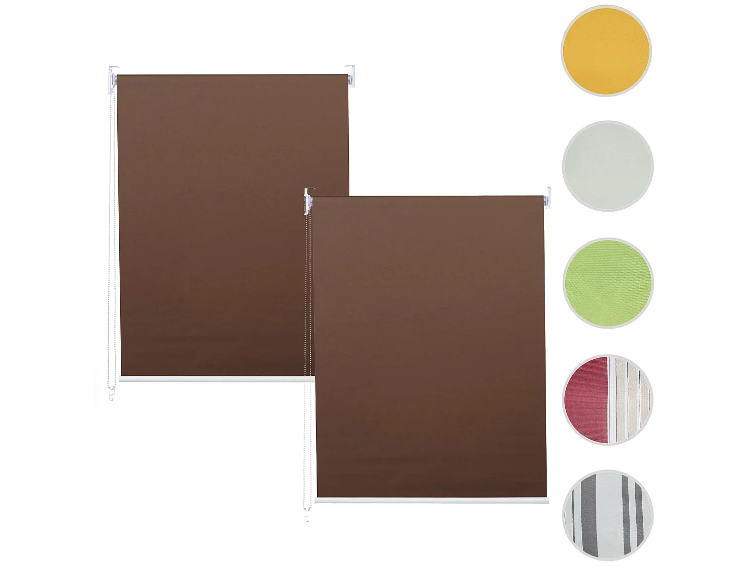 Rolgordijn MCW-D52 (set van 2),  bruin