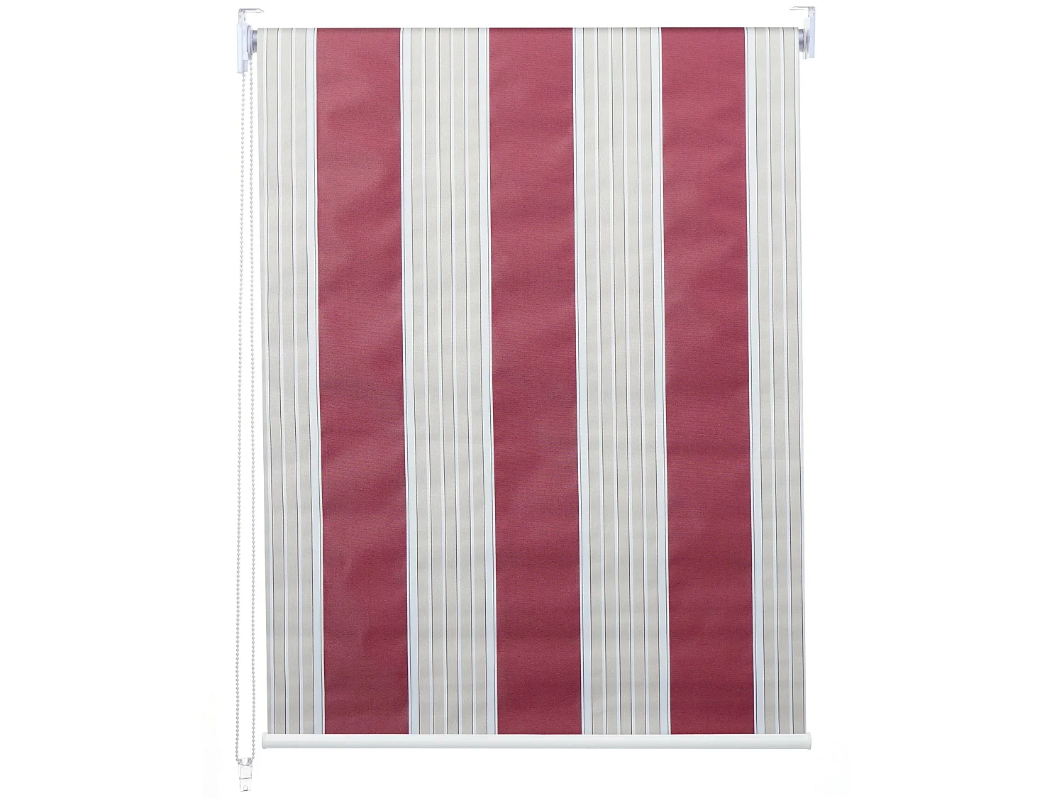 Rolgordijn MCW-D52,  rood/wit/beige