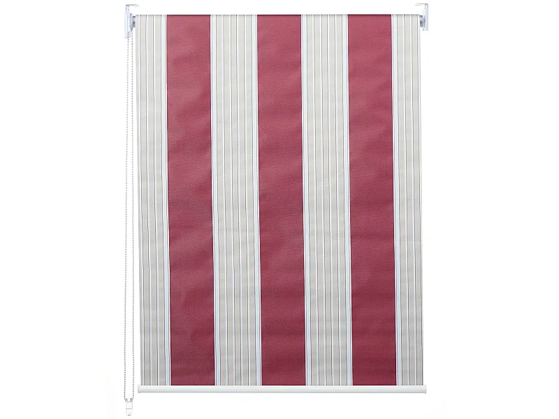 Rolgordijn MCW-D52,  rood/wit/beige