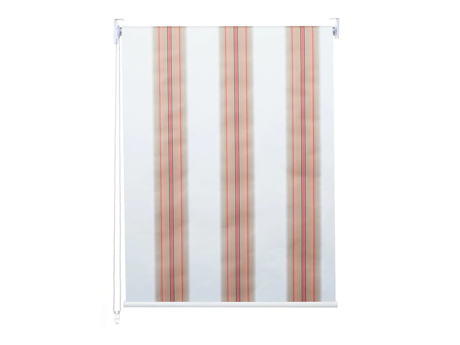 Store à enrouleur MCW-D52,  blanc/rouge/beige