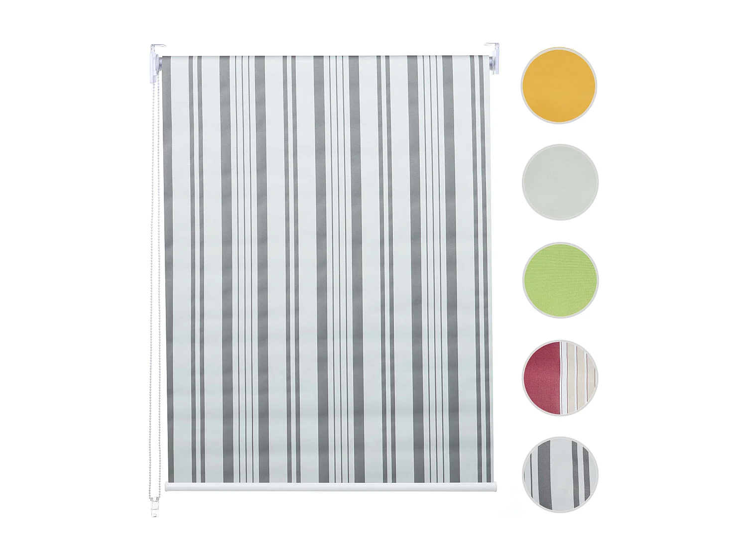 Estore de enrolar MCW-D52,  cinzento/branco