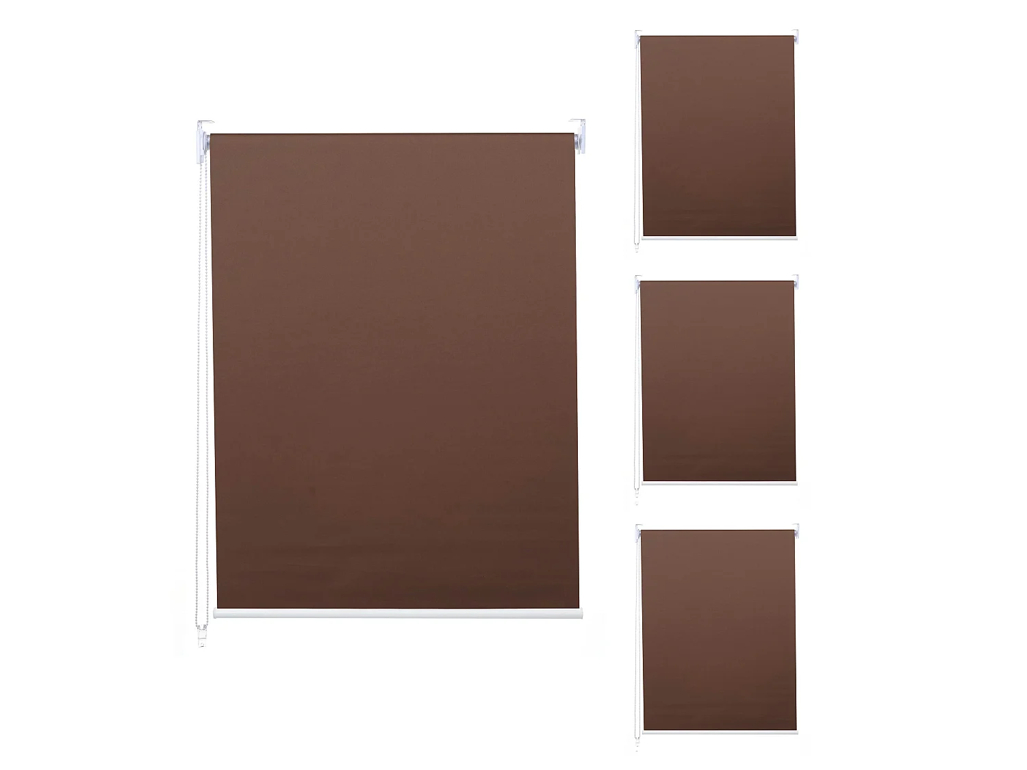 Rolgordijn MCW-D52 (set van 4),  bruin