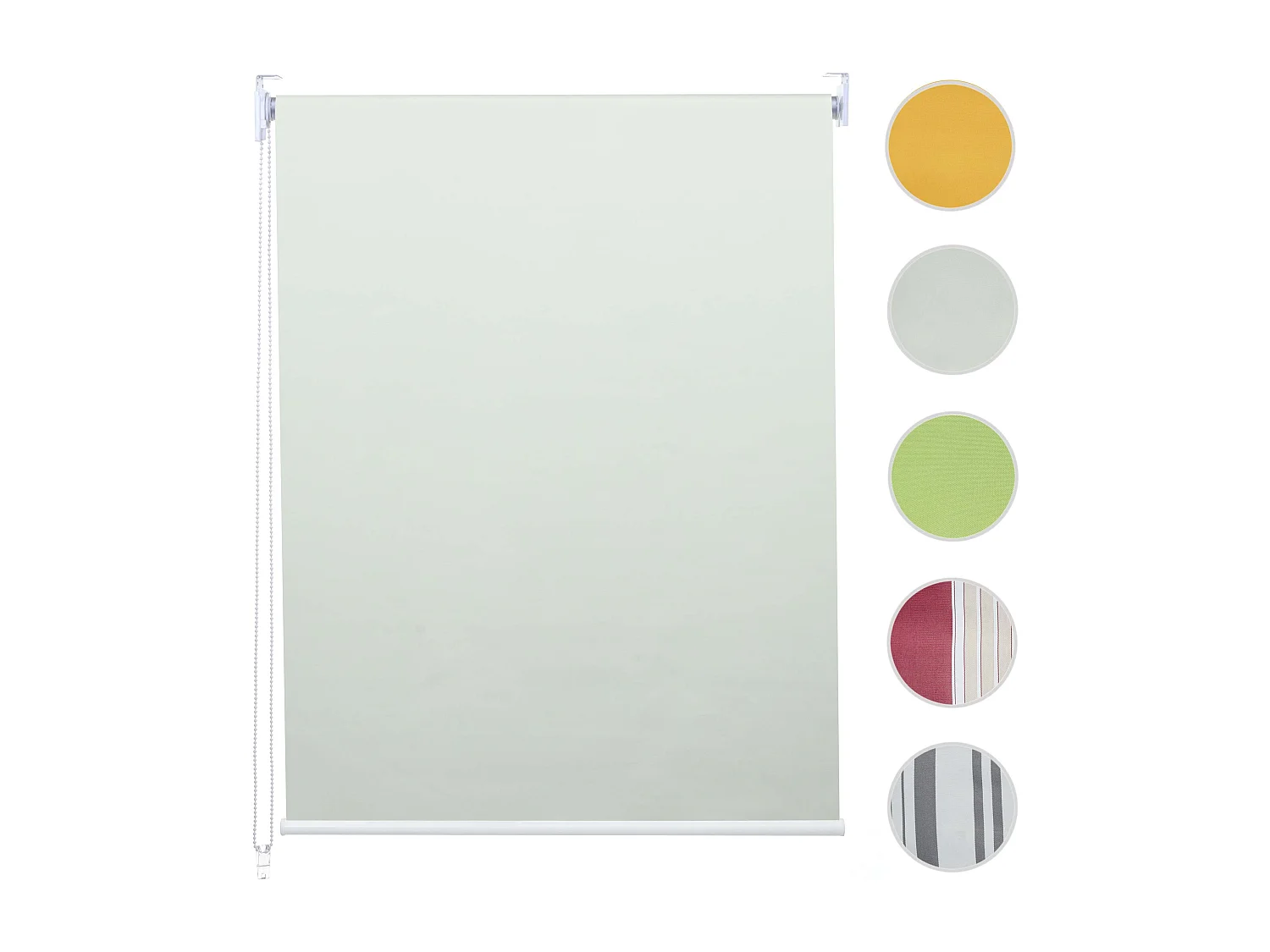 Rollo MCW-D52, Fensterrollo Seitenzugrollo Jalousie, 70x160cm Sonnenschutz Verdunkelung blickdicht, creme