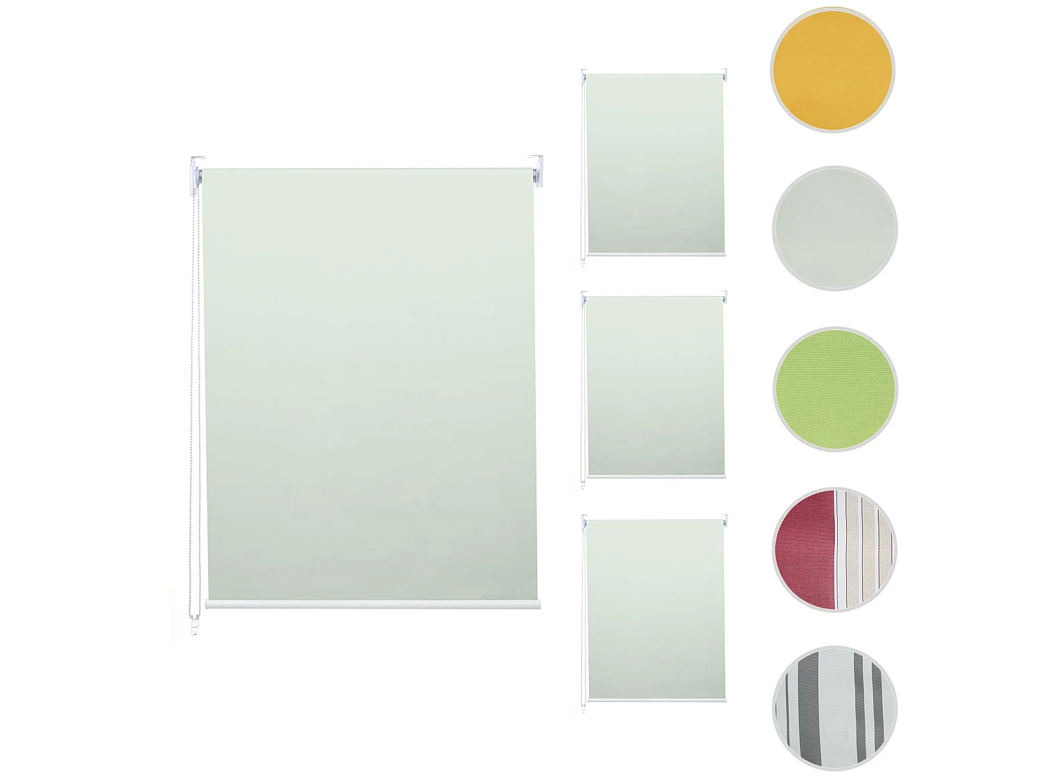 Store à enroulement MCW-D52 (set de 4),  crème