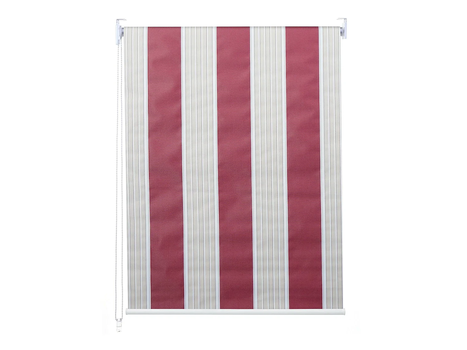 Store à enrouleur MCW-D52,  rouge/blanc/beige
