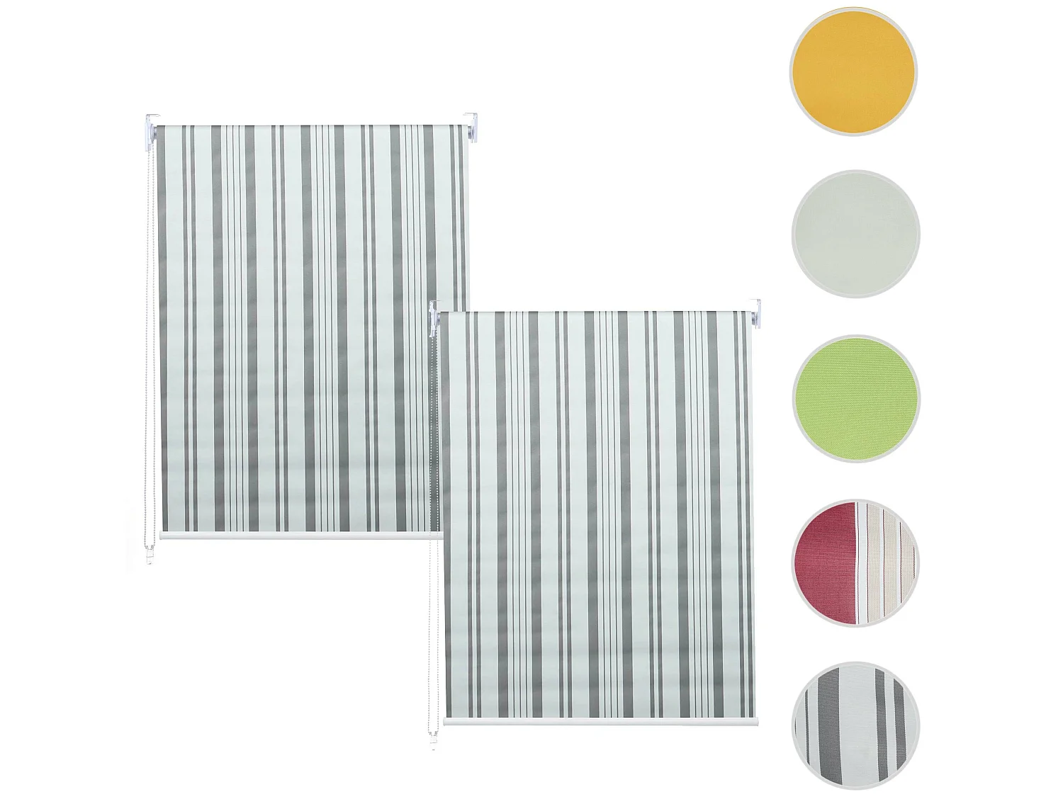 Store à enroulement MCW-D52 (set de 2),  gris/blanc