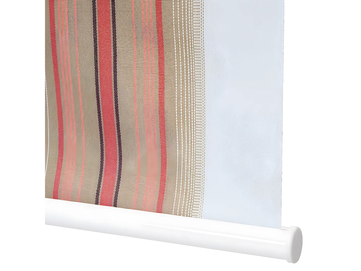 Rolgordijn MCW-D52,  wit/rood/beige