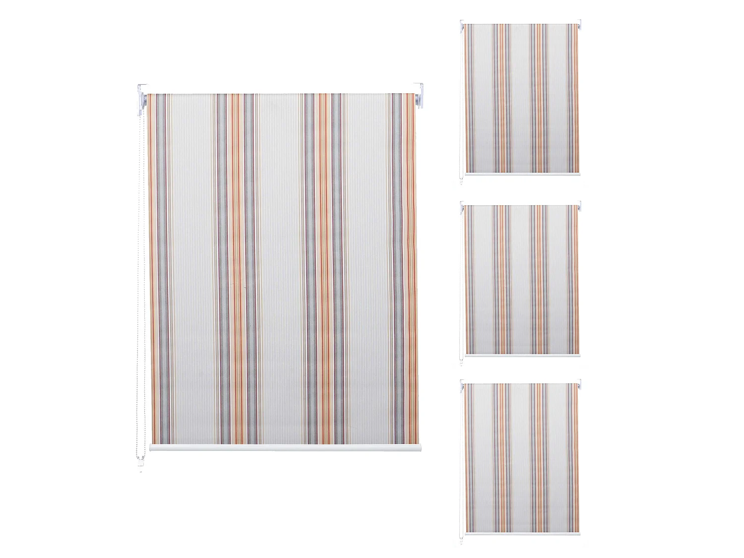 Rollo MCW-D52 (4er-Set), Grau/braun/orange