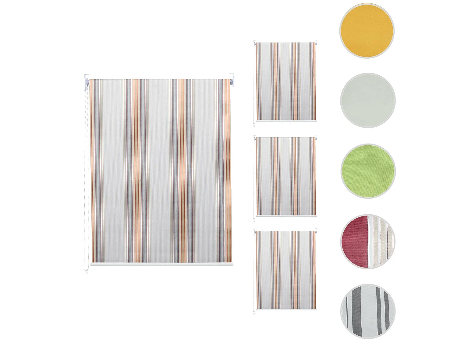 Rollo MCW-D52 (4er-Set), Grau/braun/orange