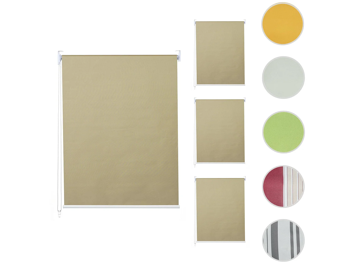 Store à enroulement MCW-D52 (set de 4),  beige