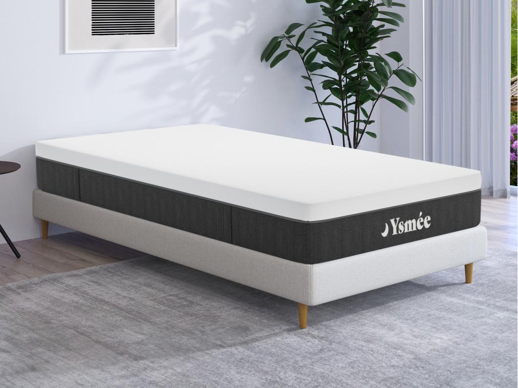 Matelas 90 x 190 cm ressorts ensachés 7 zones déhoussable ép.22cm - CELESTRIA de YSMÉE