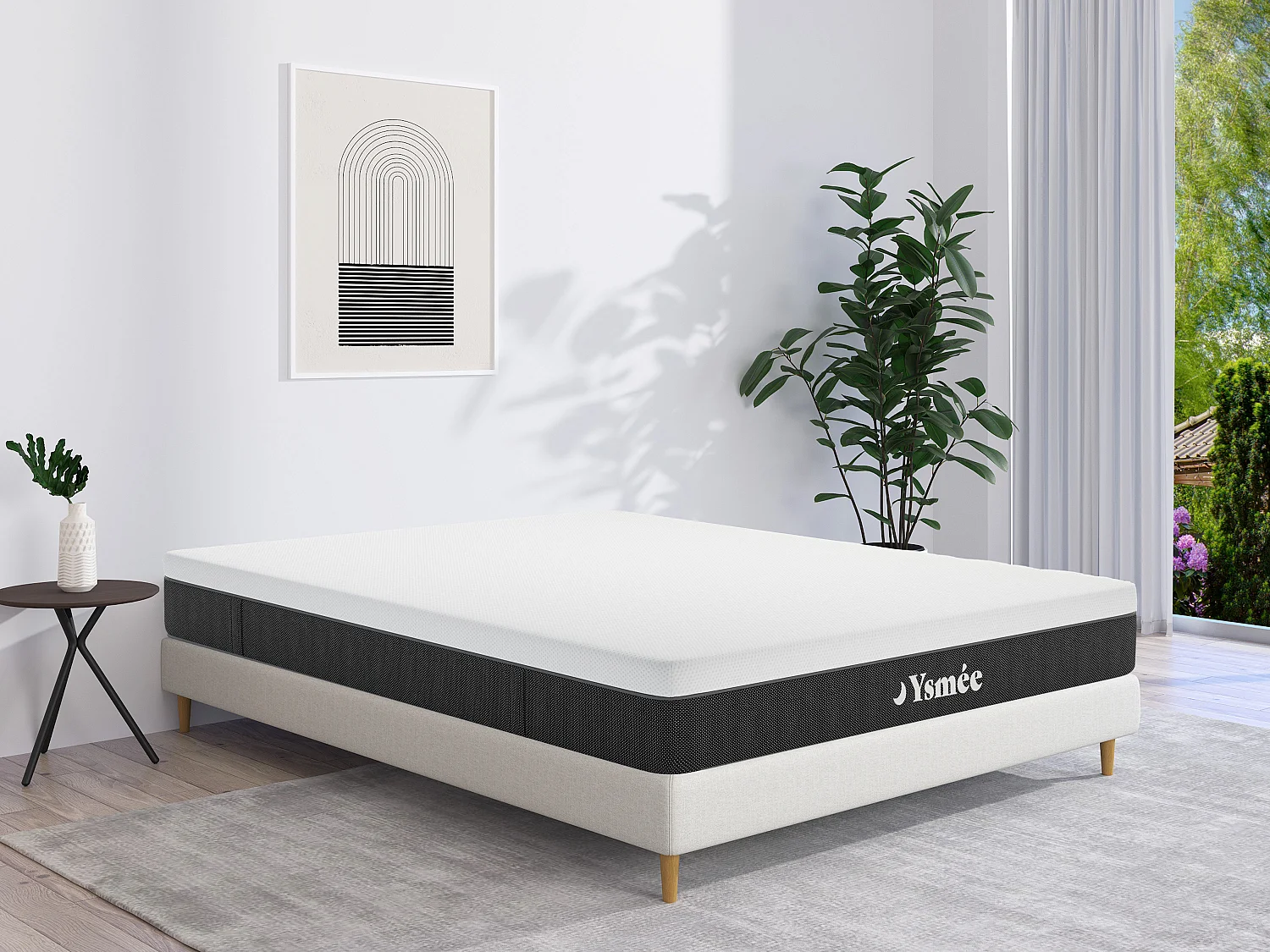 Matelas 180 x 200 cm ressorts ensachés 7 zones déhoussable ép.22cm - CELESTRIA de YSMÉE