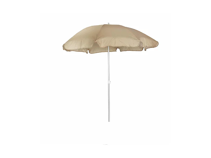 Parasol de Jardin Chillvert Gandía Aluminium Fixe Ø180 cm Camel