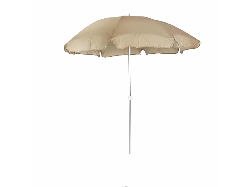 Parasol de Jardin Chillvert Gandía Aluminium Fixe Ø180 cm Camel