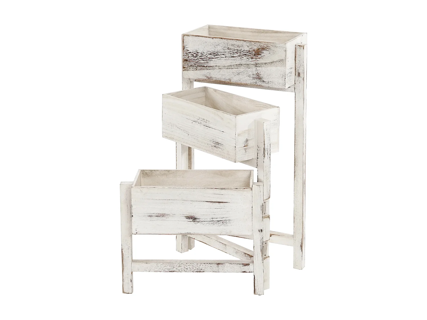 Plantenrek  Staander,  wit