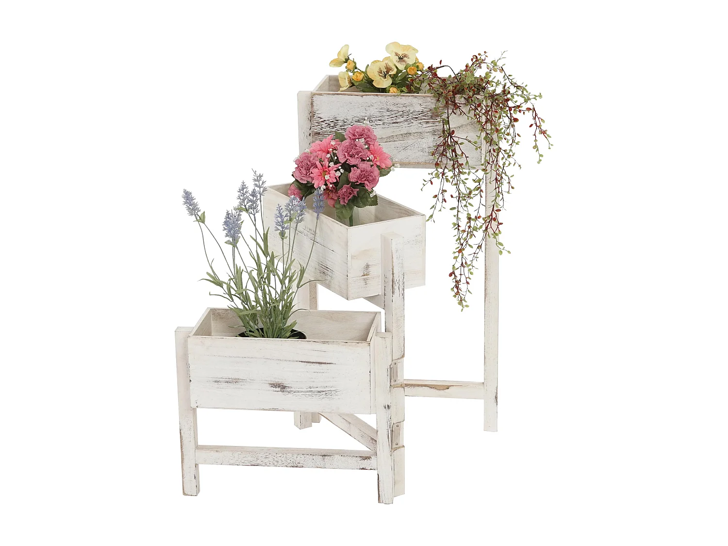 Plantenrek  Staander,  wit