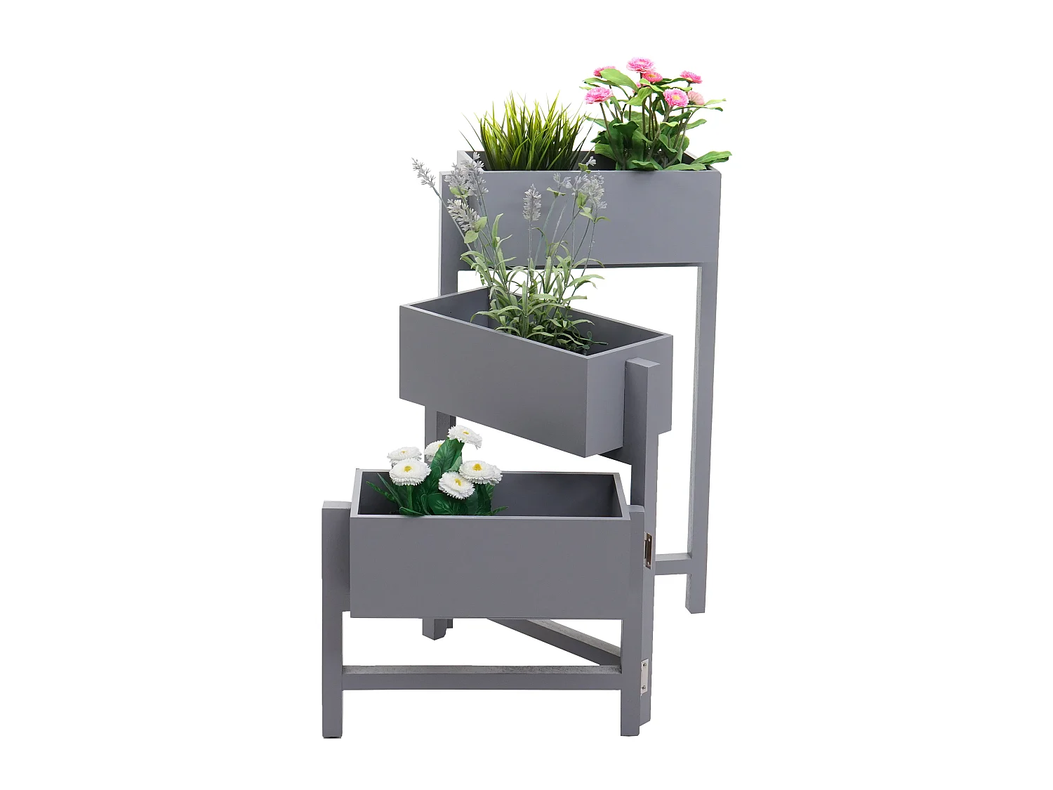 Étagère à plantes Étagère sur pied,  gris-bleu