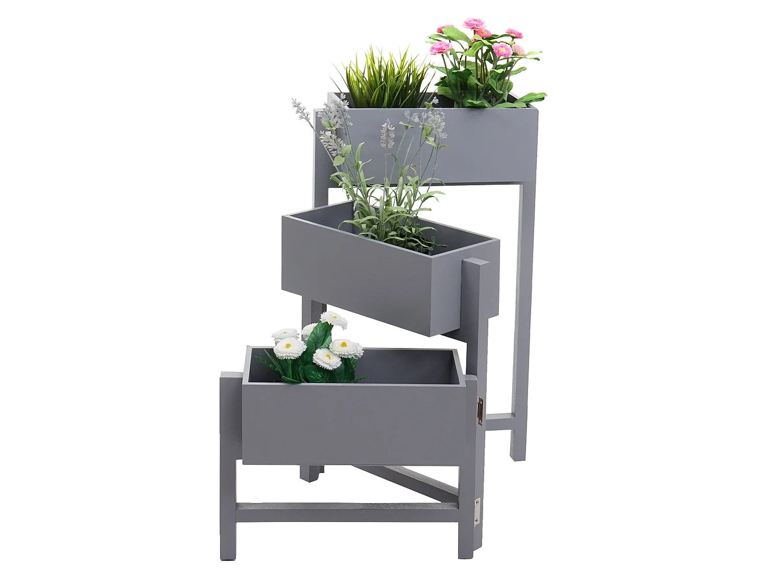 Étagère à plantes Étagère sur pied,  gris-bleu