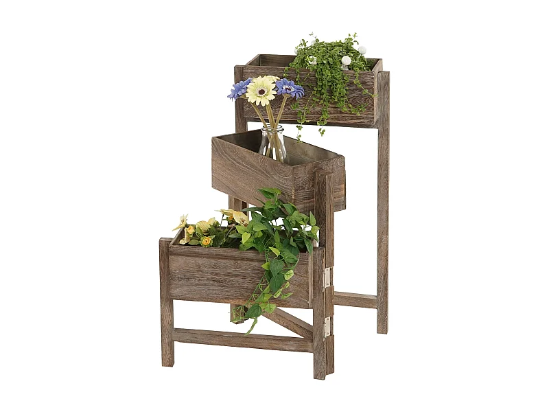 Prateleira para plantas Prateleira de pé,  castanho