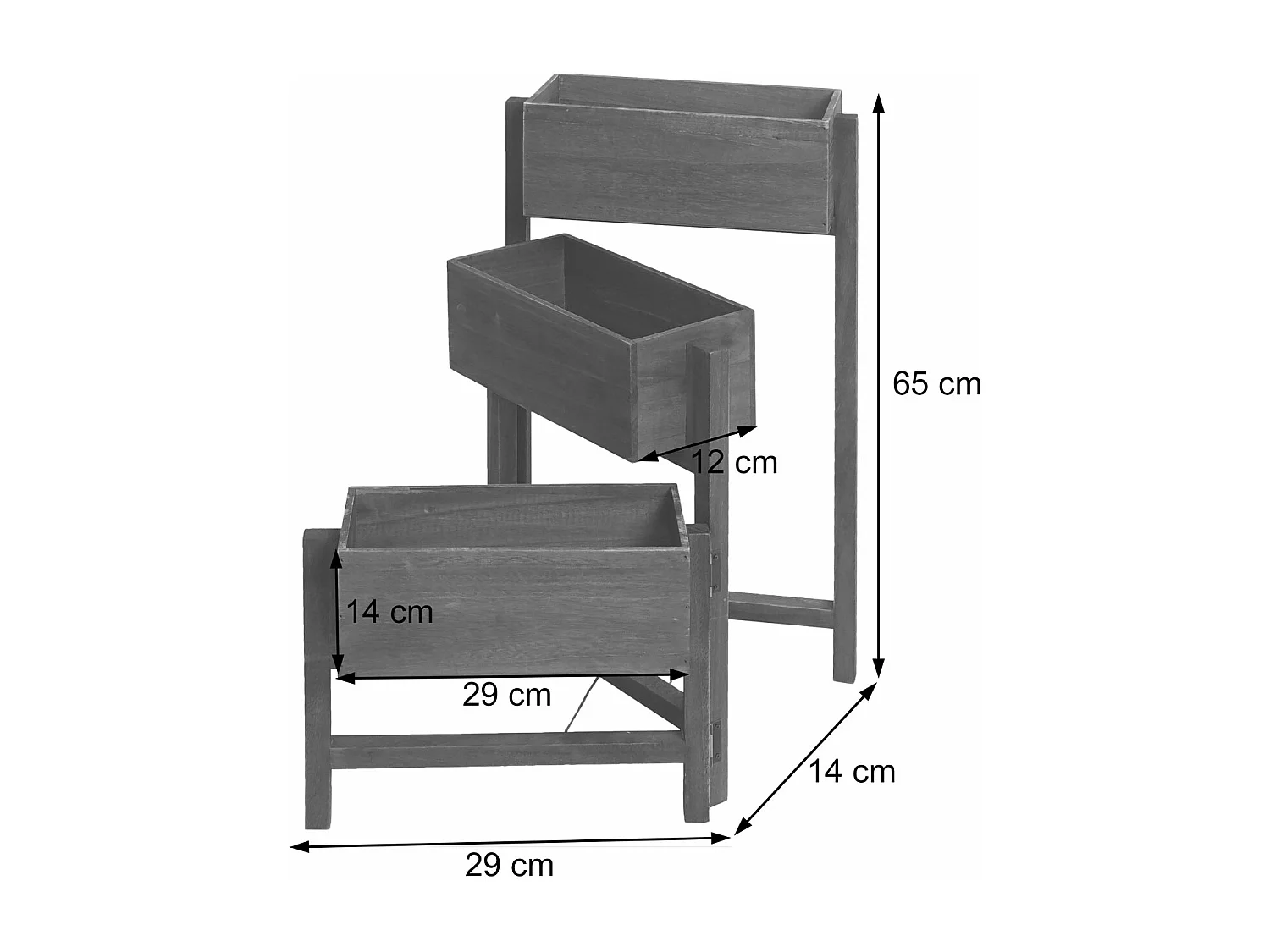 Étagère à plantes Étagère sur pied,  marron