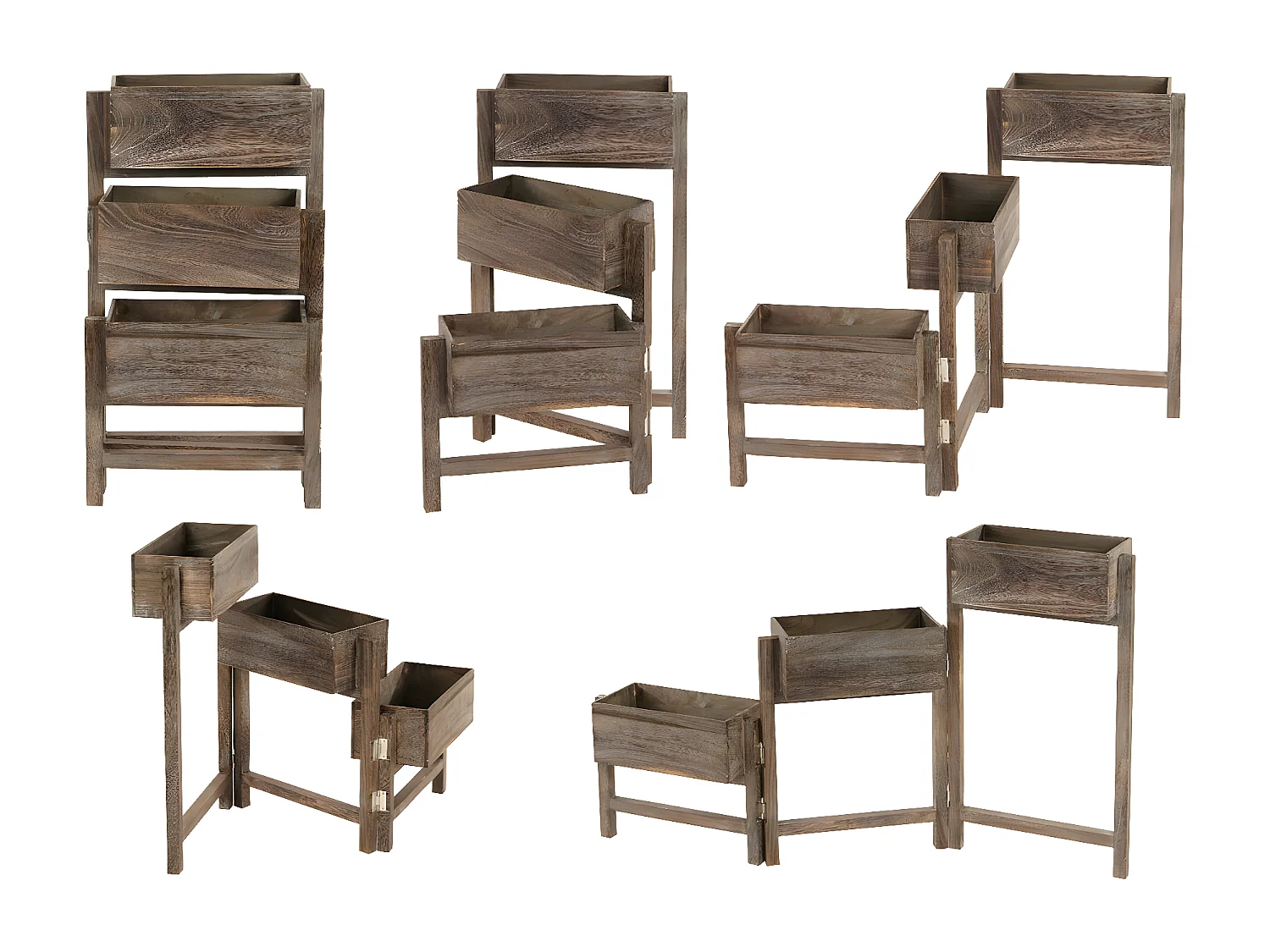 Étagère à plantes Étagère sur pied,  marron