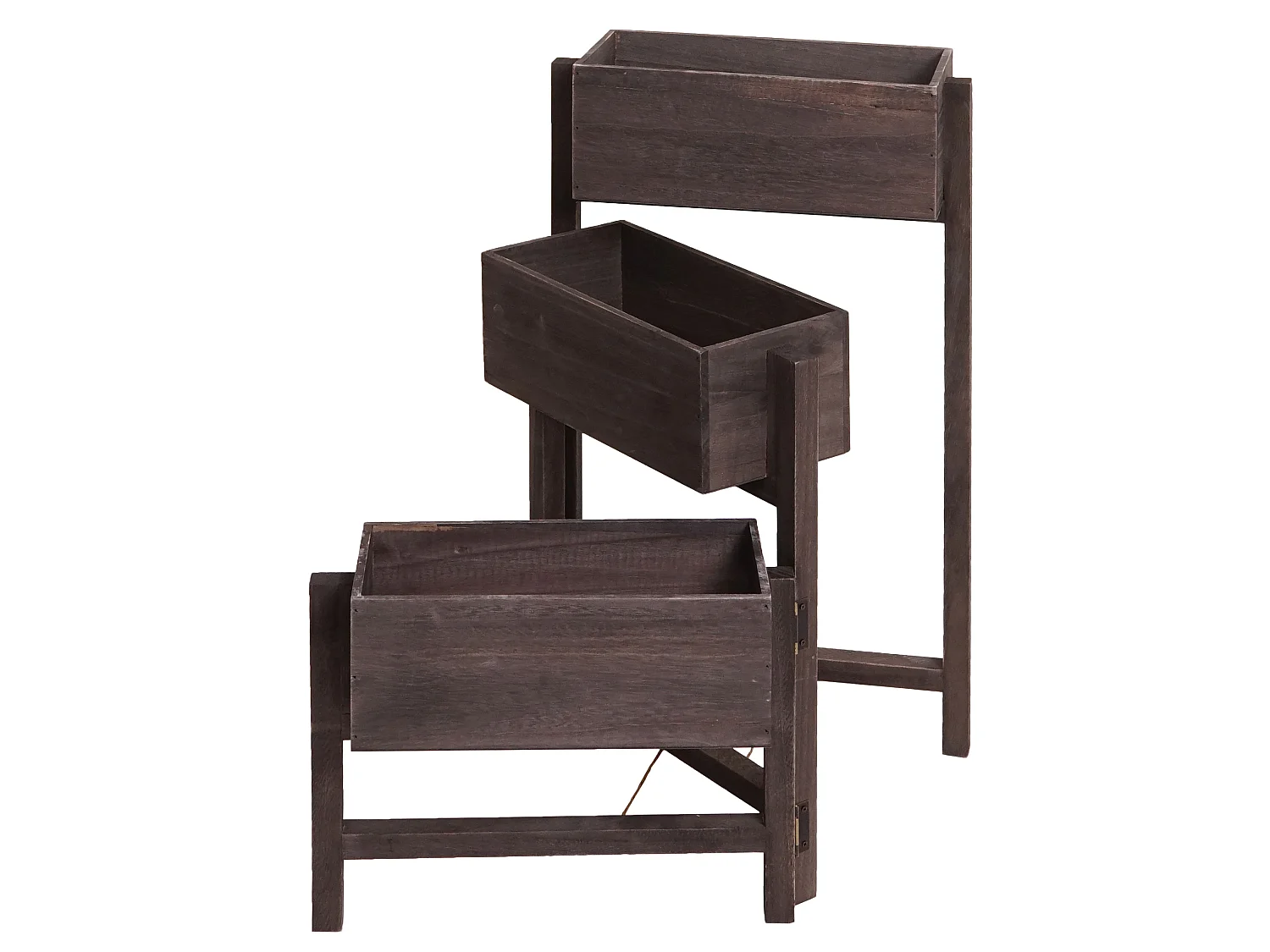 Étagère à plantes Étagère sur pied,  gris-brun