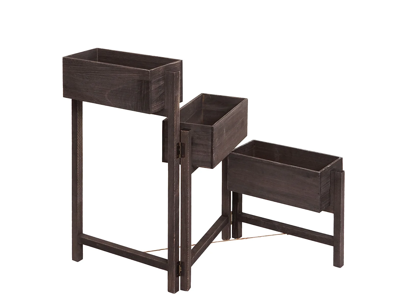 Étagère à plantes Étagère sur pied,  gris-brun