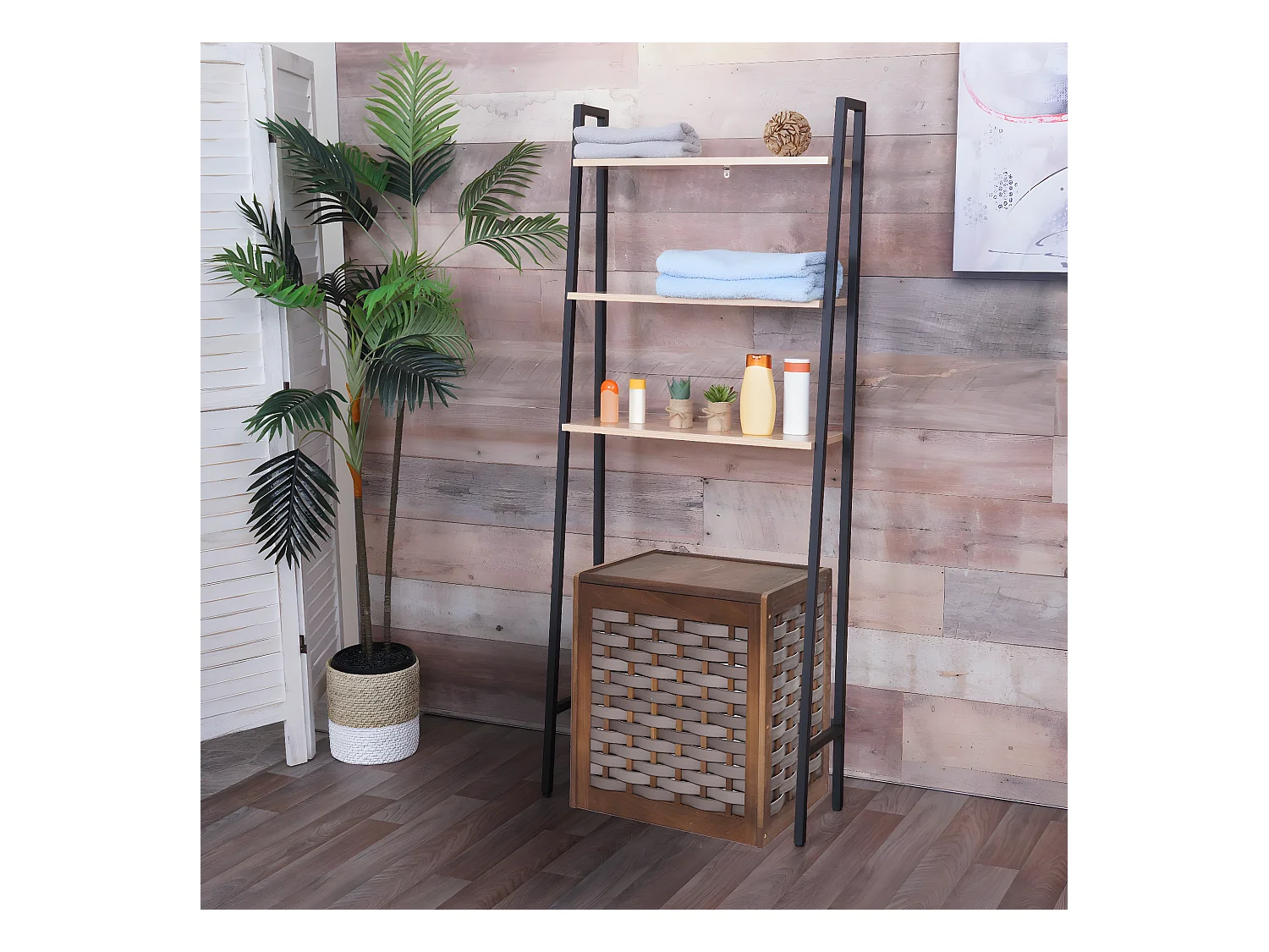 Étagère sur pied MCW-K82,  naturel