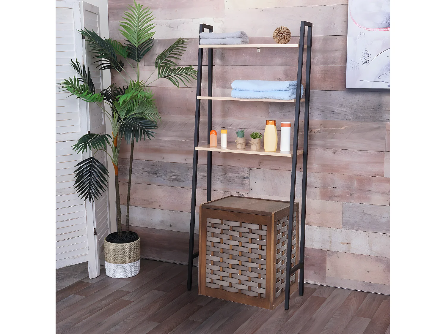 Étagère sur pied MCW-K82,  naturel